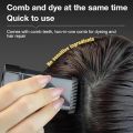 Hair Color Stick Hair Dye, Touch Up Comb 2-In-1, Safe And Convenient Comb Hair Dye, Waterproof and Sweat-Proof Portable Coloring Stick for Men and Women (Black & Dark Brown). 