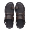 Apex Dark Brown Leather Sandal for Men. 