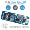 3S BMS 12V 10A 11.1V - 12.6V 3 Cell 18650 Lithium Battery Charging Protection Board Battery Management System Module. 