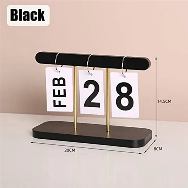 Perpetual%20Daily%20Flip%20Calendar%20for%20Desk%20Reusable%20Office%20Desktop%20Decor%20Home%20Accessories%20Photography%20Props%20Easy%20to%20Use%20-%20Image%204