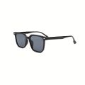 1pair Trendy Simple Large Square Frame Sunglasses, For Men Women Outdoor Travel Vacation Decors Photo Props , ideal choice for gifts. 