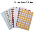 54pcs Furniture Cabinet Self-adhesive Sealing Stickers Table Screw Hole Decorative Anti-Dust PVC Furniture Cover Stickers.