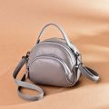 Genuine Top layer Leather Fashion Women Bag High Quality Multi Layer Zipper Shoulder Bag Small Shell bag Ladies CrossBody Bag. 