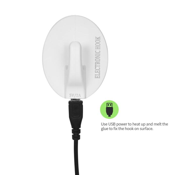 Electric%20USB%20Hot%20Glue%20Adhesive%20Hook%205KG%20Reusable%20Hanging%20Hook%20Non-stick%20USB%20Hook%20Stick%20on%20Tile%20Smooth%20Surface%20-%20Image%205