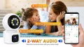 V380 Pro 4MP 4G Sim Supported Dual Lens Doll PTZ IP Camera 4G Night Vision Auto Tracking Two Way Voice CCTV Security Camera.