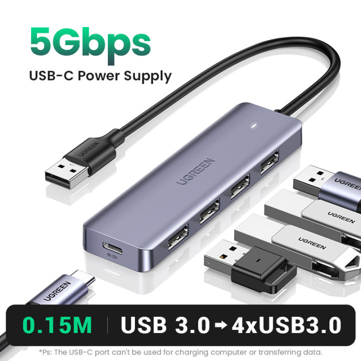 UGREEN%20USB%20Hub%203.0,%20Ultra%20Slim%204%20Port%20USB%203%20Hub%20with%205Gbps%20Data%20Transfer,%205V/2.4A%20Power%20Supply%20Port,%20Multiple%20USB%20Port%20Extension%20Hub%20for%20Laptop,%20PC,%20MacBook,%20iMac,%20Xbox,%20PS4/PS5,%20Hard%20Drive%20-%20Image%207