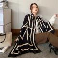 luxury Scarf Women Winter Warm Bufanda Shawl Wraps Thick Print For Female.