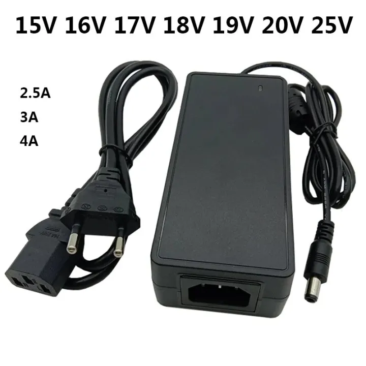 15V 16V 17V 18V 19V 20V 25V AC DC Power Adapter Supply Adaptor 2.5A 3A 4A Universal Adaptador 19 20 25 V Volt 5.5X2.5mm Conveter