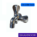 2 in 1 Water Tap Bib Cock Dual Head Wall Water Faucet.