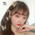 Y2k Moving Butterfly Hair Clip Star Flower Hairpins For Girls Braided Rhinestone Hair Tie Korean Fashion Hair Accessories.