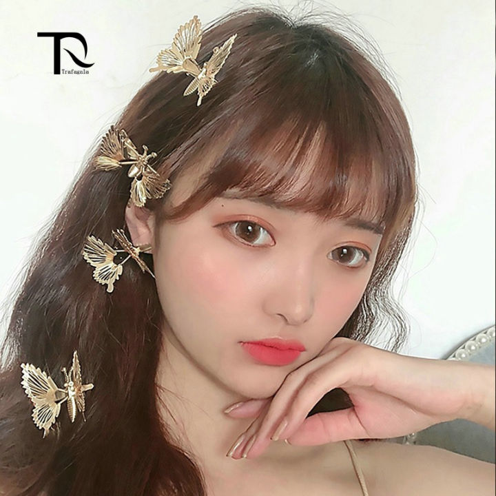 Y2k Moving Butterfly Hair Clip Star Flower Hairpins For Girls Braided Rhinestone Hair Tie Korean Fashion Hair Accessories