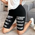 Women Thin Fitness Short Pant Ladies High-Waist Summer Shorts Bottom Biker Cycling Shorts Bodycon Female Fashion Streetwear. 