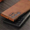 Samsung Galaxy S23 Ultra / Samsung Galaxy S24 Ultra Luxury Shockproof Leather Case Camera Lens Protection Back Cover. 