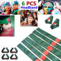 6 PCS Bangladesh National Flag Headbands China Fabrics Potaka Perfect Any Occasion Display Patriotism Celebrate Victory or Independence Day Stationery Craft item Green And Red Color for All Post-it Notes Awesome Gift Item Grade. 