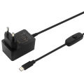 Catda C2890 3C UL 5V3A Type-C With witch Button Power upply for Raspberry Pi 4B. 