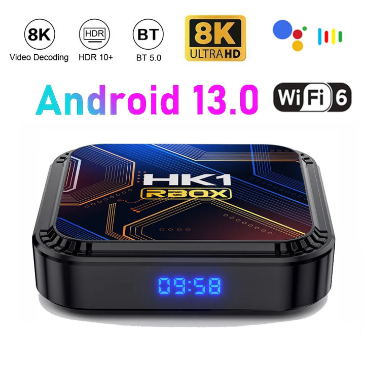 HK1RBOX K8S Smart TV Box Android 13 RK3528 8K HDR10 WIFI6 Android TV Box 2024 odtwarzacz multimedialny dekoder