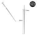 ZS 14/16/18G G23 Titanium Insertion Pin Taper for Threadless Jewelry Nostril Piercing Taper Push in Earrings Body Piercings Tool.