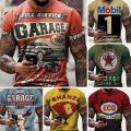 Castrol Men's T-Shirt 3D Graphics Texaco Car Oil Pullover Fashion Summer Casual Top Sweatshirt Men's Clothing Harajuku T-Shir. 