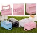 Pink mini roller travel suitcase candy box personality wedding candy box luggage trolley case candy toy small storage box. 