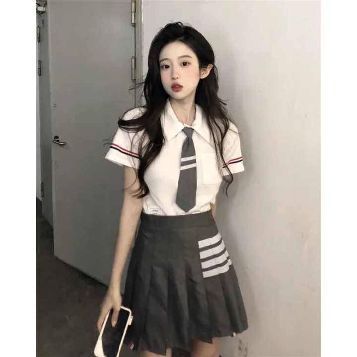 Cyndi%20Wang%20Same%20Pleated%20Skirt%20Suit%20Preppy%20StylejkUniform%20British%20Style%20School%20Uniform%20Student%20Graduation%20Dress%20Sweet%20Cool%20Female%20Summer%20-%20Image%209