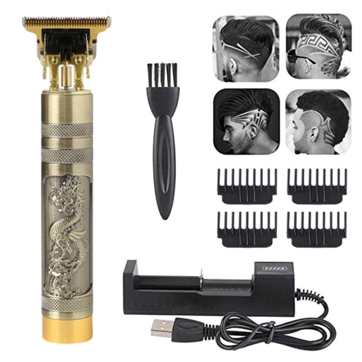 T9 Electric Hair Clipper Trimmer Hairdresser Aluminum Alloy Oil Shaving Head Electric Pusher Carving USB Hair Cutting Machine - Trimmer,asiaexpress