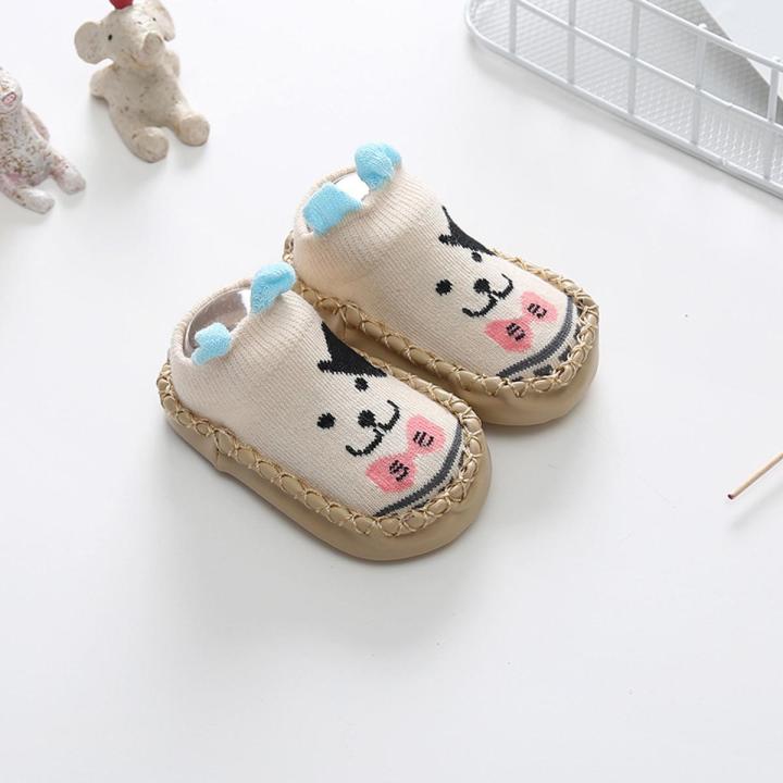 Fashion Baby Socks With Rubber Soles Infant Sock Newborn Autumn Winter Children Floor Socks Shoes Anti Slip Soft Sole Sock
