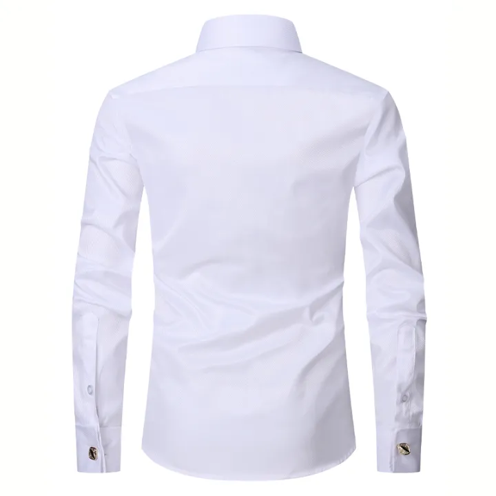 2023%20Men%20French%20Cuff%20Dress%20Shirt%20Cufflinks%20New%20White%20Long%20Sleeve%20Casual%20Buttons%20Male%20Brand%20Shirts%20Regular%20Fit%20Clothes%20-%20Image%204