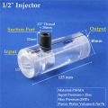 NAMUNY 3X Transparent PMMA Acrylic Water Injector Irrigation System Venturi Mixer Jet Devive Organic Glass Ejector. 