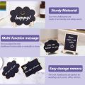 XHHDQES 30Pcs Mini Chalkboard Sign Food Labels for Party Buffet, Wooden Small Chalk Board Signs (Rectangle Notch ).