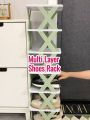 5 layer plastic shoe rack. 