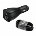 Samsung Car Charger 15W DUAL With Type C Cable. 