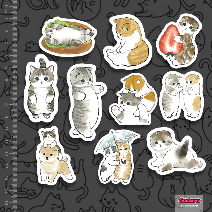 Aesthetic Cats Sticker | Stickeroo