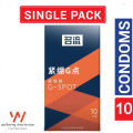 G Spot Tight Fit Small Dotted 49mm Condoms 10Pcs Pack (Brand: MINGLIU).