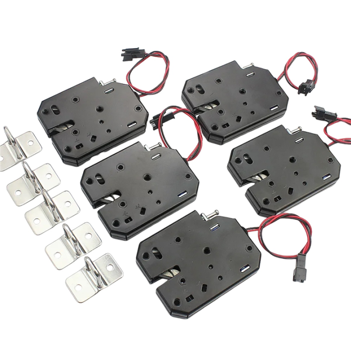 Door Locks 5PCS DC 12V Small Electromagnetic Lock Automatic Vending Electric Control Mini Cabinet Door Electronic Lock Durable Easy to Use