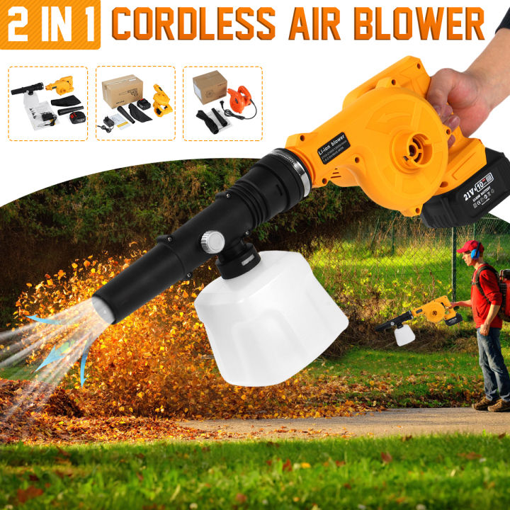 Garden Cordless Blower Cordless Vacuum Blower Clean Air Blower Garden Leaves Dust Collector Power Tool Vacuum Cleaner