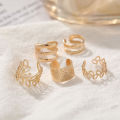 Clip Earring Hollow Out Leaf Tament Fashion Appearance Ear Cuff. 