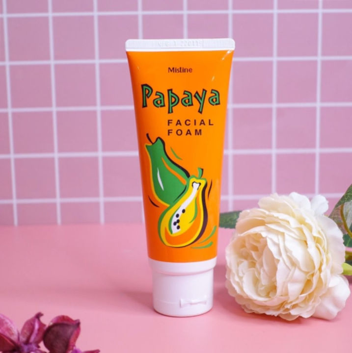 MISTINE PAPAYA FACIAL FOAM 100G Face Wash