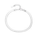 【Limited Time Only】 Anklet 925 Sterling Ladies Silver Anklets Bracelet Flat Snake Chain For Women Foot Jewelry Barefoot Sandals Anklets.