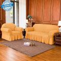 2+2+1 Turkey (Brown color) Sits Furniture Protective Sofa Cover. 