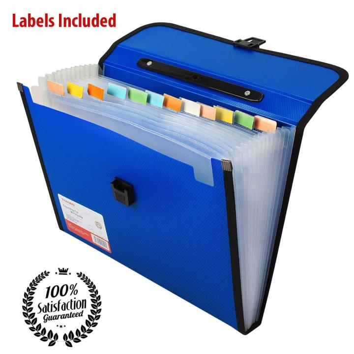 TRANBO%20Plastic%20File%20Folder%20with%2012%20Pockets,%20Handle,%20Index%20Tab,%20A4%20Size,%20(Multicolor)%20-%20Image%207
