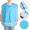 Washable Adult Bib Reusable Extra Long Waterproof Apron for Elderly Seniors Disabled Large Terry Cloth Eating Clothing Protector. 