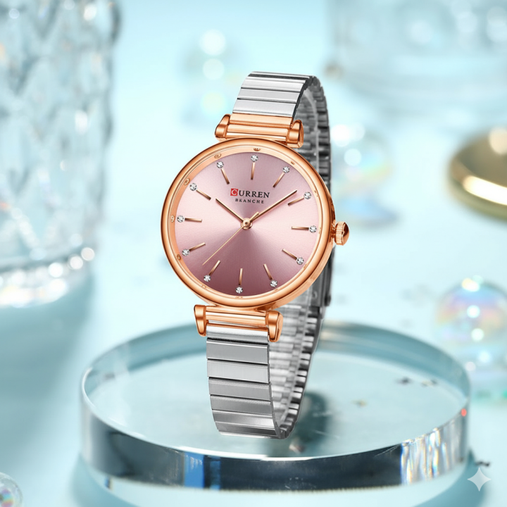 Curren%209081%20Stainless%20Steel%20Analog%20Watch%20For%20Women%20-%20Silver%20&%20Pink%20-%20Image%203