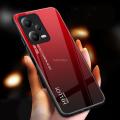 For Xiaomi Redmi Note 12 Pro+ / Note 12 Pro Plus 5G Case Gradient Phone Back Hard Glass Cover. 