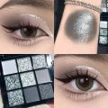 9 Colors Cool Toned Eyeshadow Palette Black Smokey Palette Matte Glitter Eyeshadow Palette Smoky Eye Shadow Eye Pigments Palett.
