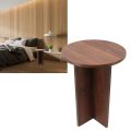 Solid Wood Small Round Table Ancient Tea Colored Wooden Coffee Tea Table For DP. 