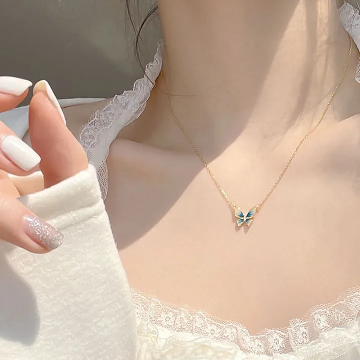 New%20Blue%20Silver%20%20Color%20Flower%20Adjustable%20Chain%20for%20Women%20-%20Image%203