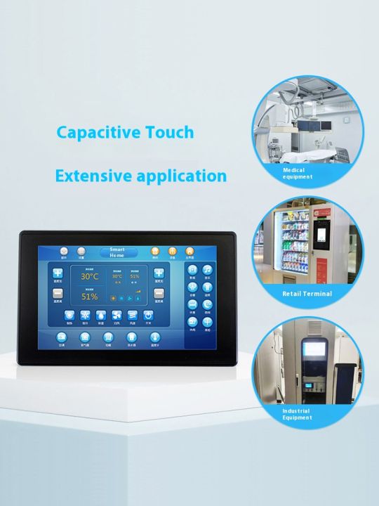 Weixue%20Raspberry%20Pi%204%207-inch%20capacitive%20screen%20HDMI%20high-definition%20display%20IPS%20material%20tempered%20glass%20touch%20screen%20-%20Image%203