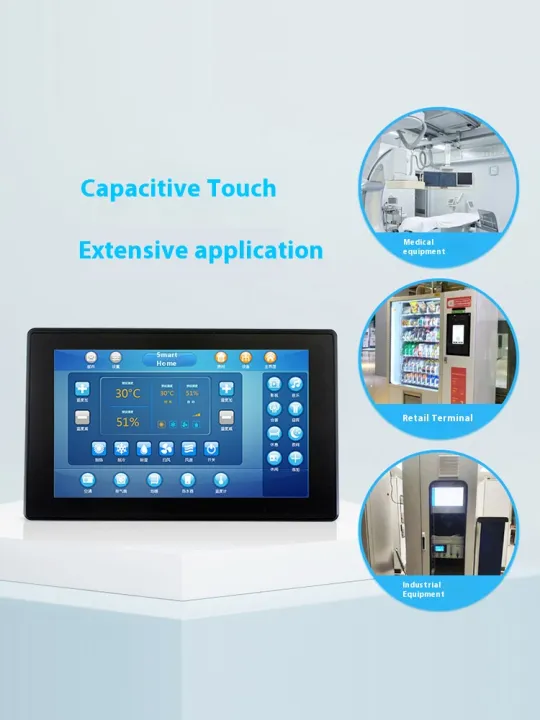 Weixue%20Raspberry%20Pi%204%207-inch%20capacitive%20screen%20HDMI%20high-definition%20display%20IPS%20material%20tempered%20glass%20touch%20screen%20-%20Image%203