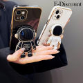 New Phone Case For Realme Note 50 4G Cover Astronaut Holder Stand Fashion Soft Silicone For Realme Note50 4G Case.