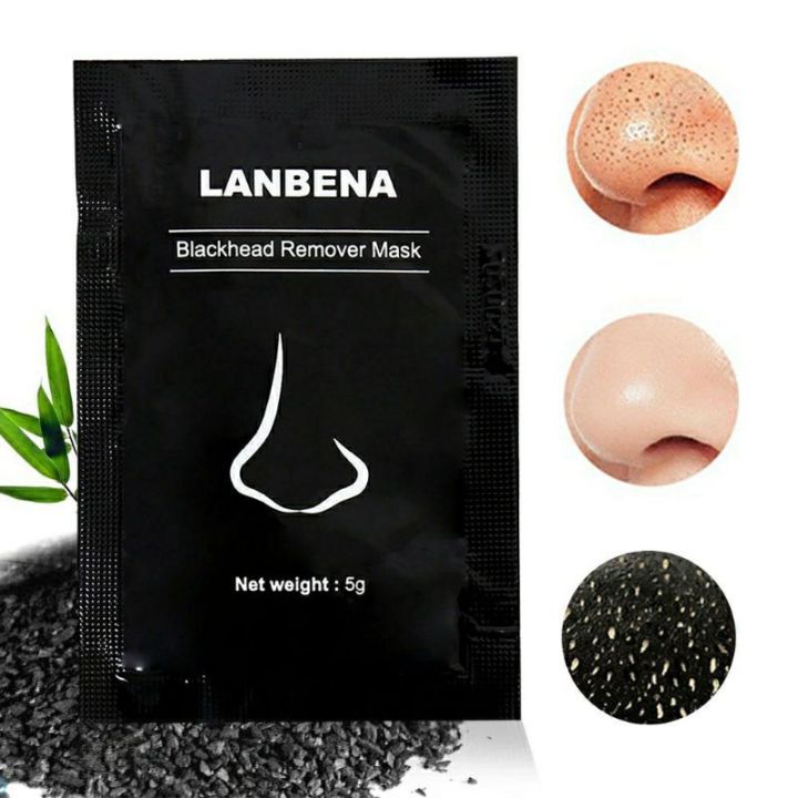 5%20pc%20LANBENA%20Black%20Mask%20Blackhead%20Remover%20Peel%20Off%20Mask%20Mud%20Face%20Mask%20Charcoal%20Mask%20Nose%205g%20-%20Image%203